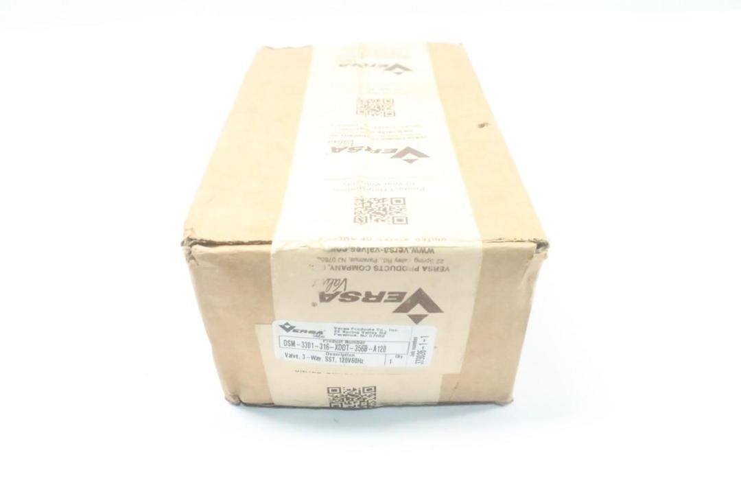 VERSA DSM-3301-316-XDDT-356B-A120 SOLENOID VALVE 120V-AC