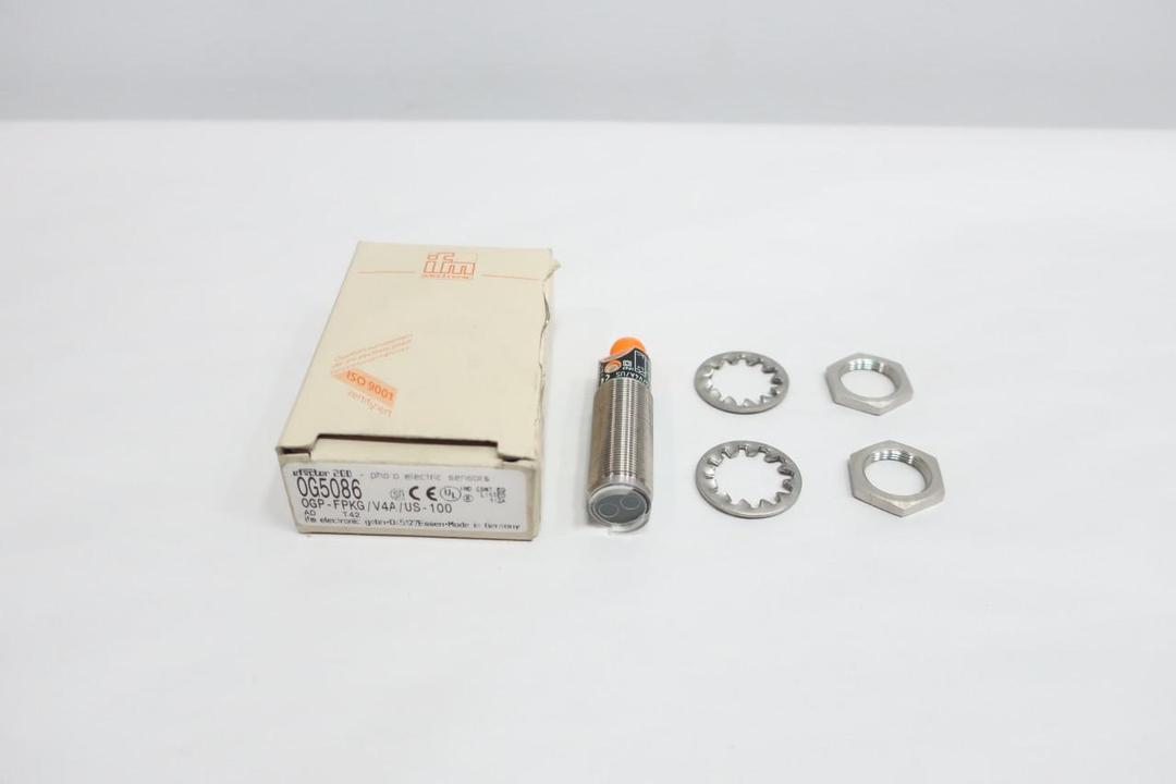 IFM EFECTOR OG5086 OGP-FPKG/V4A/US-100 PHOTOELECTRIC SENSOR 10-36V-DC