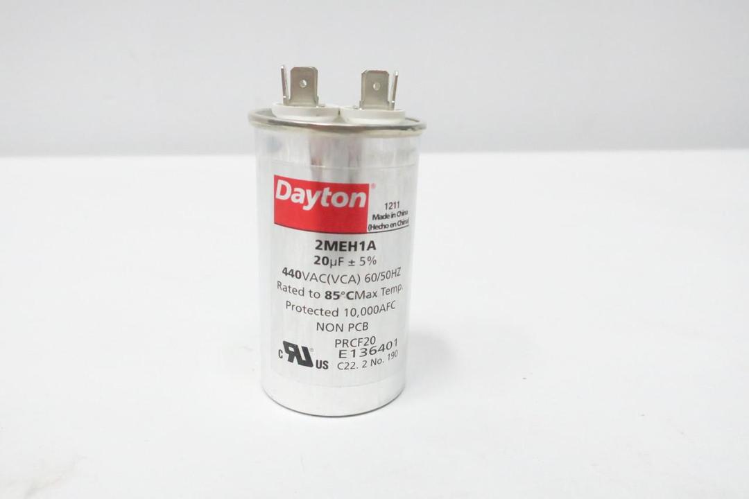 DAYTON 2MEH1A CAPACITOR 20UF 440V-AC