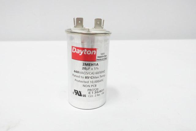 DAYTON 2MEH1A CAPACITOR 20UF 440V-AC