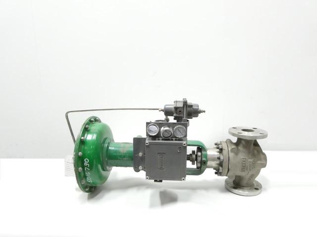 FISHER EZ 657 SIZE 40I 3582 PNEUMATIC STAINLESS FLANGED CONTROL VALVE 2IN 150