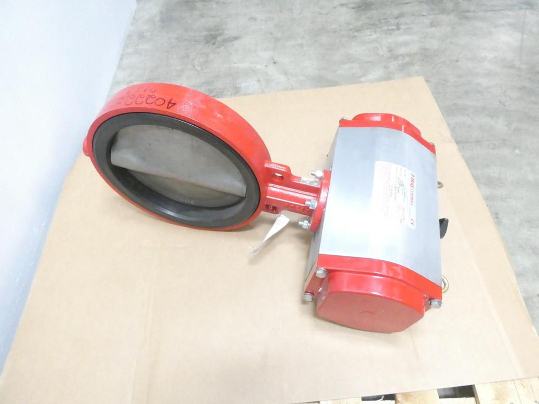 BRAY SERIES 30 92-2100-11300-532 PNEUMATIC WAFER BUTTERFLY VALVE 14IN 150