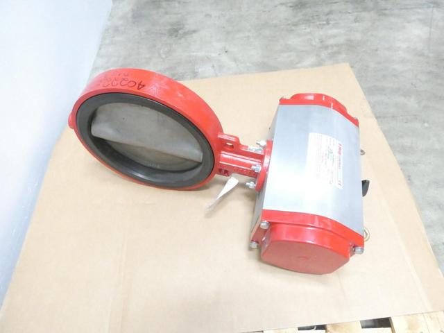 BRAY SERIES 30 92-2100-11300-532 PNEUMATIC WAFER BUTTERFLY VALVE 14IN 150