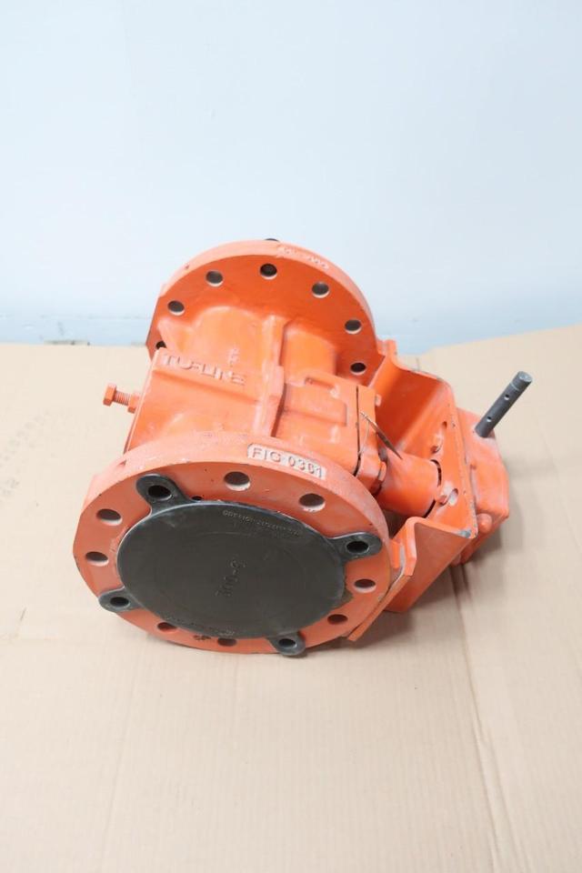 XOMOX 0361EG TUFLINE MANUAL GEAR OPERATED STEEL FLANGED PLUG VALVE 6IN 300