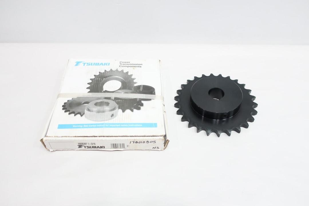 TSUBAKI H60B26F SINGLE ROLLER CHAIN SPROCKET 1-3/16IN 26T