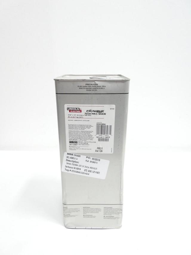LINCOLN ELECTRIC ED033894 EXCALIBER 7018 MR SHAW ELECTRODE 3/32IN 14IN 50LB