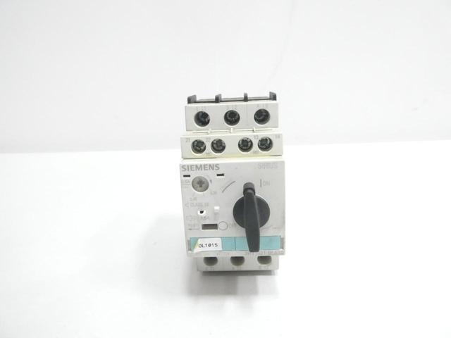 SIEMENS 3RV1021-0FA10 MANUAL MOTOR STARTER 6-1/2A AMP 1/3HP