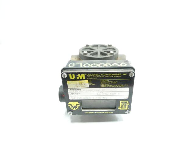 UFM UNIVERSAL FLOW MONITORS WP5GM-2L-A1WR-C-W-2.5D FLOW METER 0-5GPM 1/4IN NPT