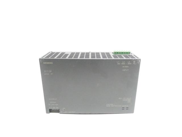 SIEMENS 6EP1437-2BA10 SITOP POWER40 POWER SUPPLY 400-500V-AC 40A AMP 24V-DC