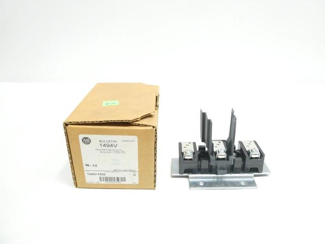 ALLEN BRADLEY 1494V-FS30 TRAILER FUSE BLOCK KIT 3P 1-30A AMP 250V-AC