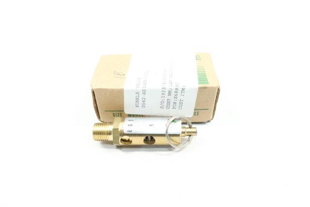 KUNKLE 0542-A01AKM-0125 BRASS SAFETY RELIEF VALVE 152SCFM 125PSI 1/4IN NPT