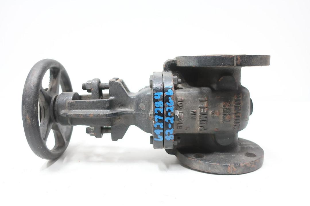WM POWELL 1816 MANUAL IRON FLANGED WEDGE GATE VALVE 125 2IN