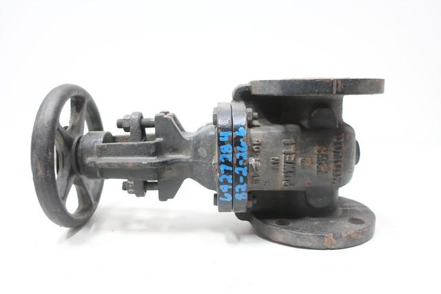 WM POWELL 1816 MANUAL IRON FLANGED WEDGE GATE VALVE 125 2IN