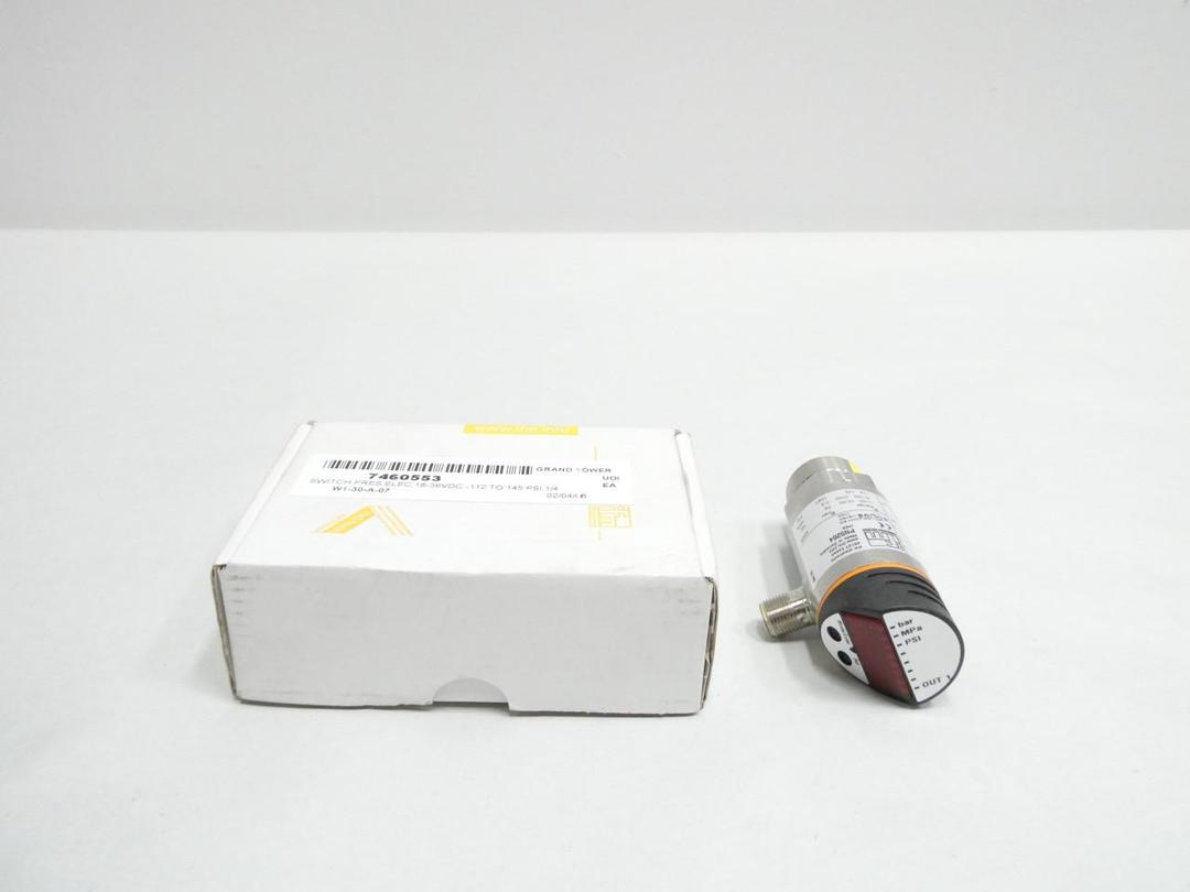 IFM EFECTOR PN5204 PN-010-RBN14-HFPKG/US/V PRESSURE SENSOR -14-145PSI 18-36V-DC