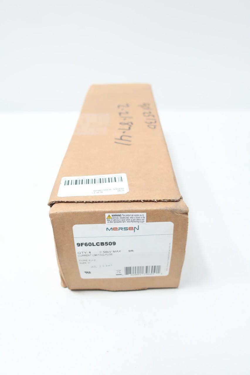 MERSEN 9F60LCB509 TYPE EJ-2 CURRENT LIMITING FUSE 9R AMP 2.54KV-AC