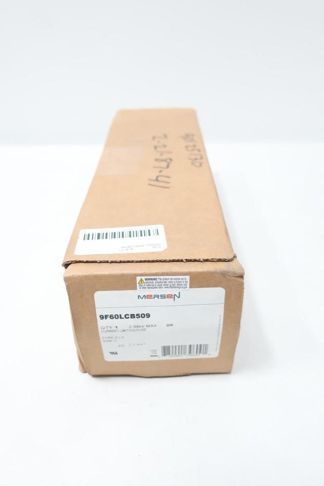 MERSEN 9F60LCB509 TYPE EJ-2 CURRENT LIMITING FUSE 9R AMP 2.54KV-AC