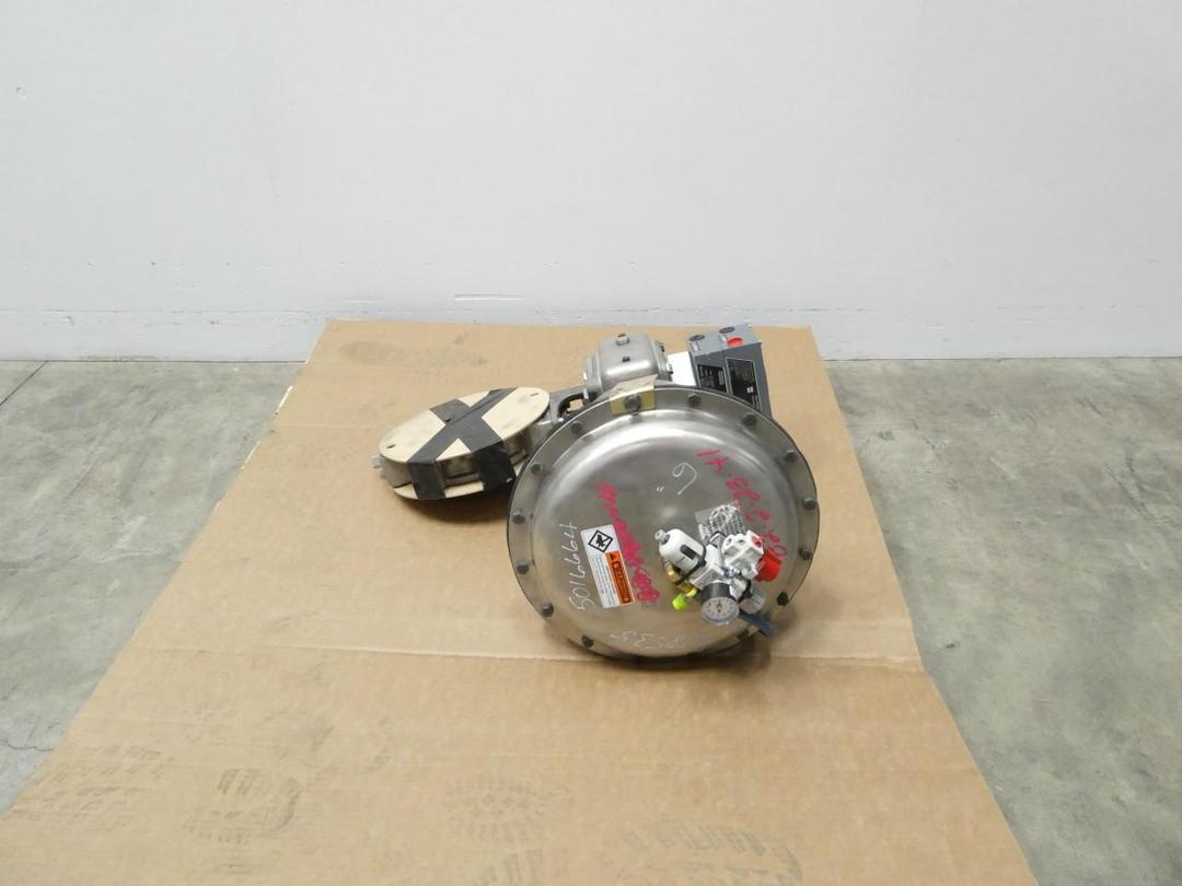 DEZURIK BHP BLX V100 LUGGED PNEUMATIC STAINLESS CONTROL VALVE 6IN 150