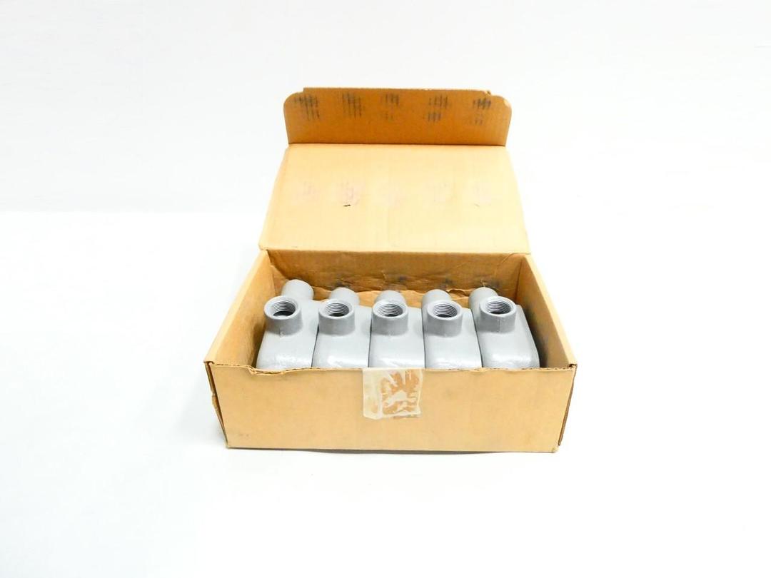 BOX OF 5 KILLARK X27 CONDUIT OUTLET BODY 3/4IN