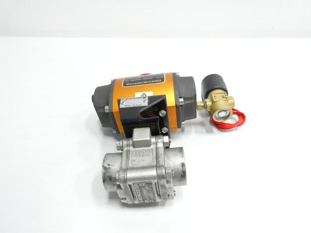 WORCESTER 1 4466PMSE R21 PNEUMATIC STAINLESS BALL VALVE 1IN NPT
