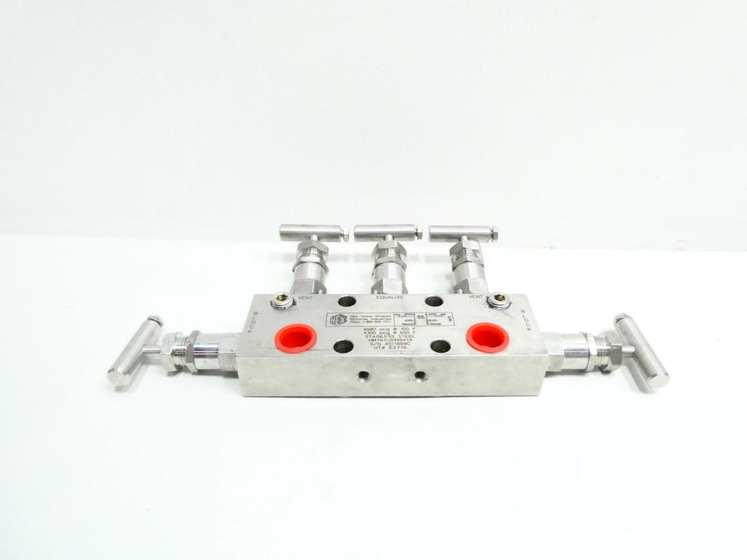 HEX VALVE HM761U3399413 STAINLESS INSTRUMENT MANIFOLD 6980PSI