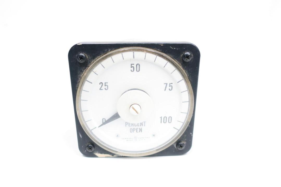 GENERAL ELECTRIC GE 50-103111FAFA1KSU PANEL METER 0-100 PERCENT