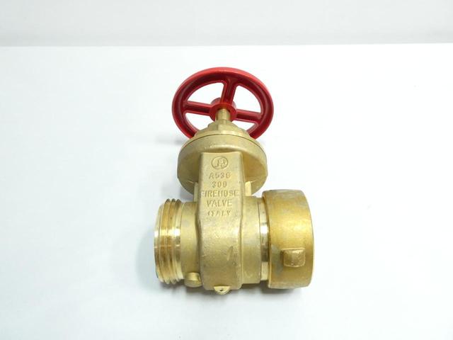 GIACOMINI A53G MANUAL BRASS FIRE HOSE GATE VALVE 2-1/2IN CSA