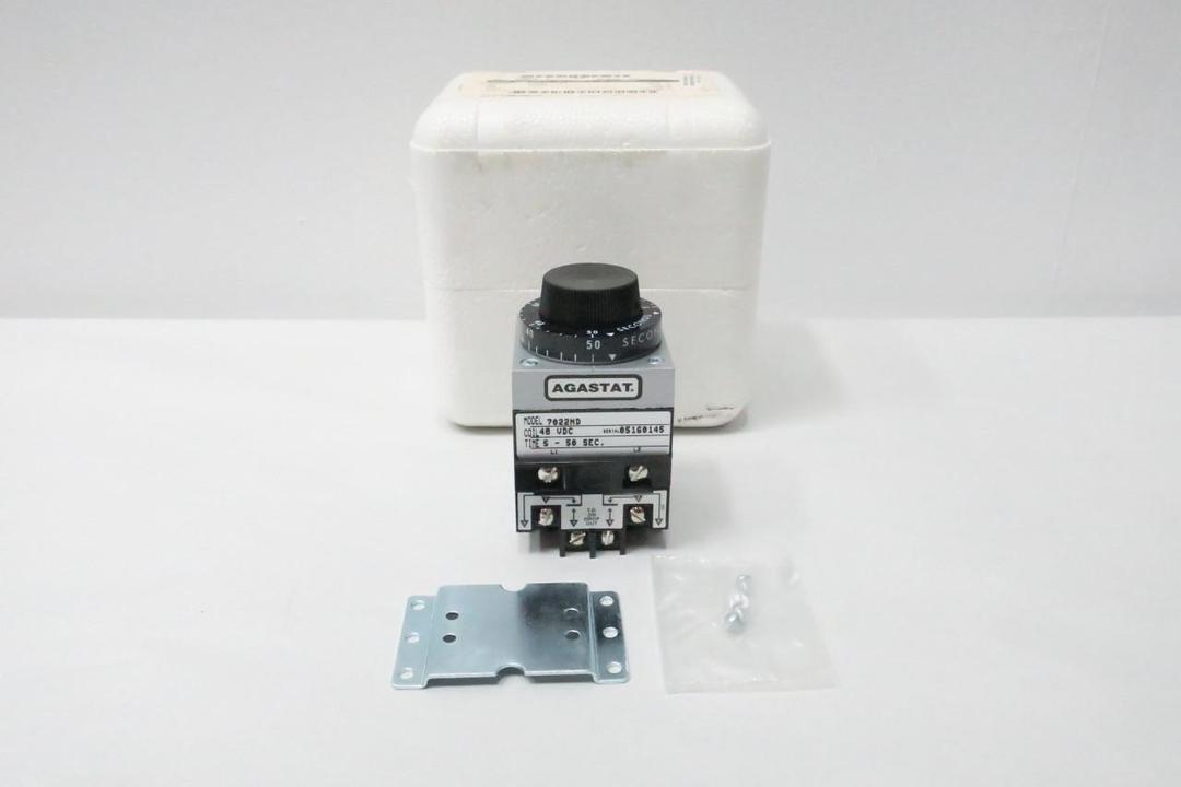 AGASTAT 7022ND TIME DELAY RELAY 48V-DC 5-50SEC