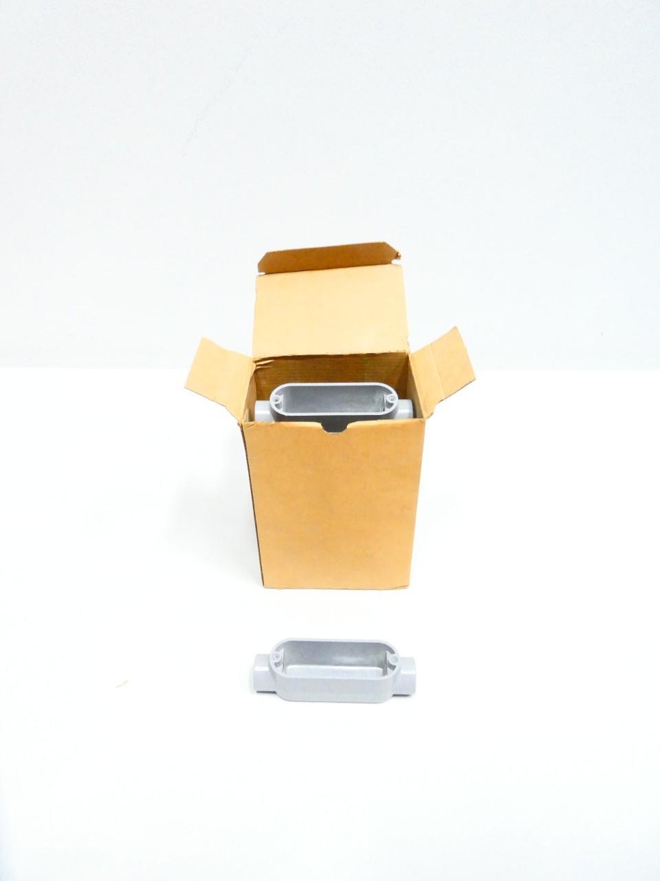BOX OF 10 CROUSE HINDS C15 ALUMINUMCONDUIT OUTLET BODY C 1/2IN 