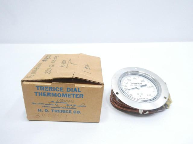 TRERICE V80040 DIAL THERMOMETER 30-240F