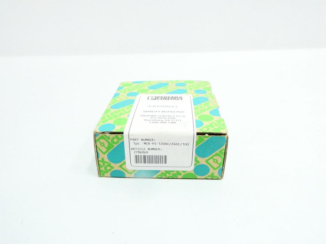 PHOENIX CONTACT MCR-PS-120AC/24DC/100 POWER SUPPLY 120V-AC 125MA 24V-DC