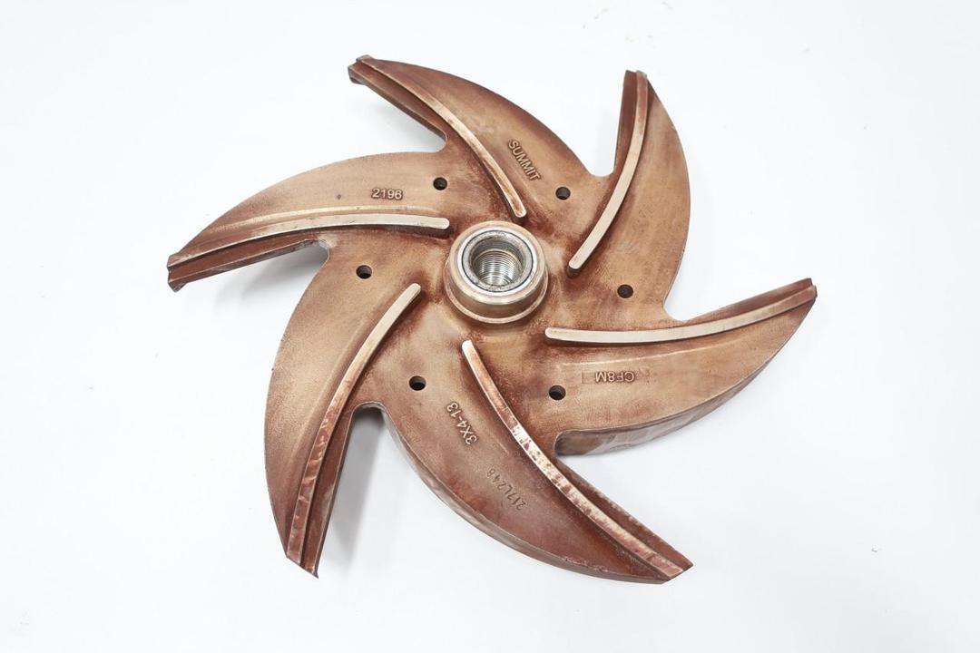 SUMMIT 2196 3X4-13 STAINLESS 6-VANE PUMP IMPELLER 13IN OD