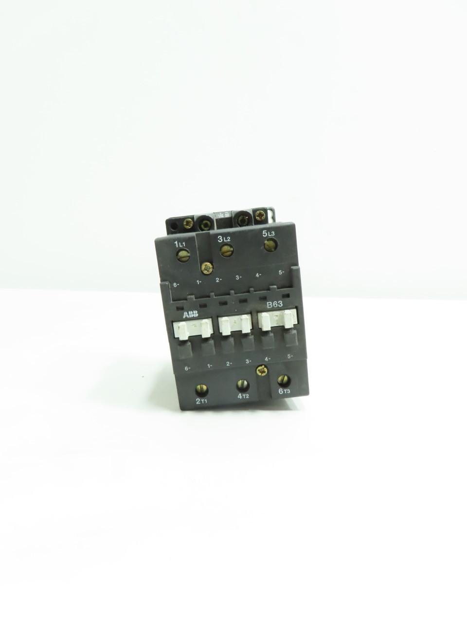 ABB B63C AC CONTACTOR 120V-AC 85A AMP 60HP