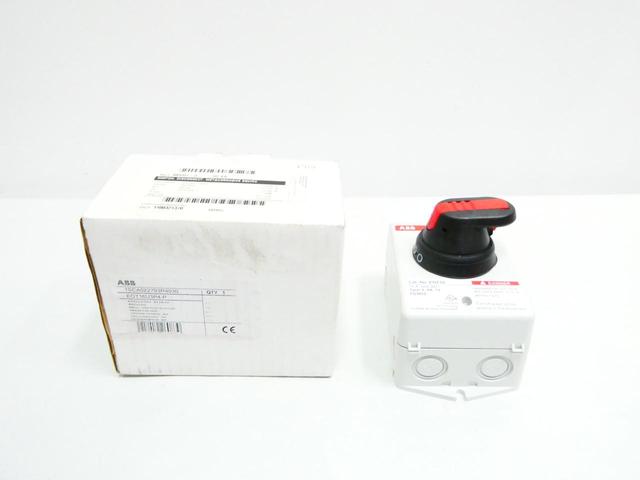 ABB EOT16U3P4-P 1SCA022793R4030 DISCONNECT SWITCH 3P 16A AMP 600V-AC