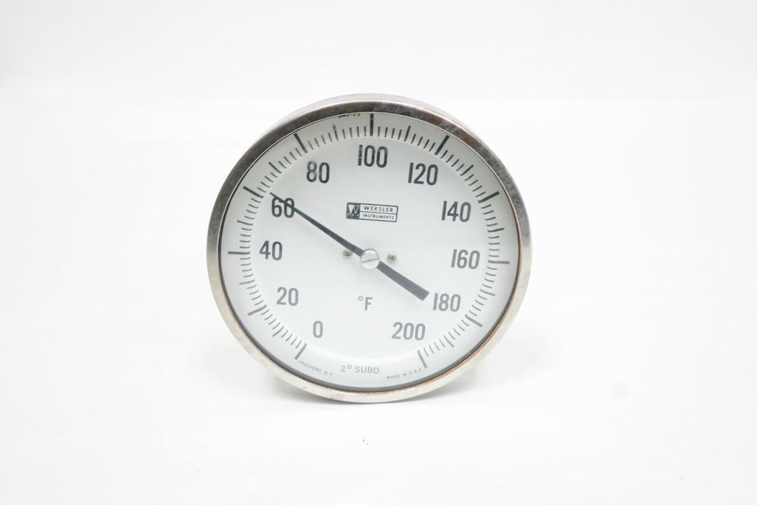 WEKSLER T-415-I BIMETAL THERMOMETER 5IN 18IN 0-200F 1/2IN NPT