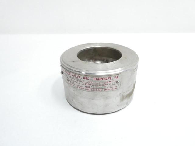 HY-GRADE VALVE T01-02G-8NNT CHECK VALVE 150 2IN