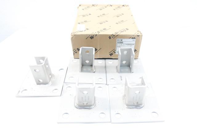 BOX OF 5 EATON B280SQSS6 STAINLESS SQUARE CENTERED POST BASE