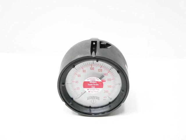 WINTERS PPC5462 PRESSURE GAUGE 4-1/2IN 0-30PSI 1/2IN NPT