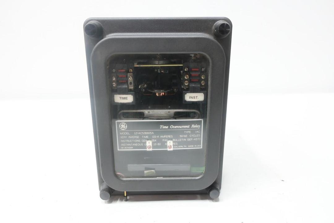 GENERAL ELECTRIC GE 12IAC53B805A TIME OVERCURRENT RELAY 10-80A