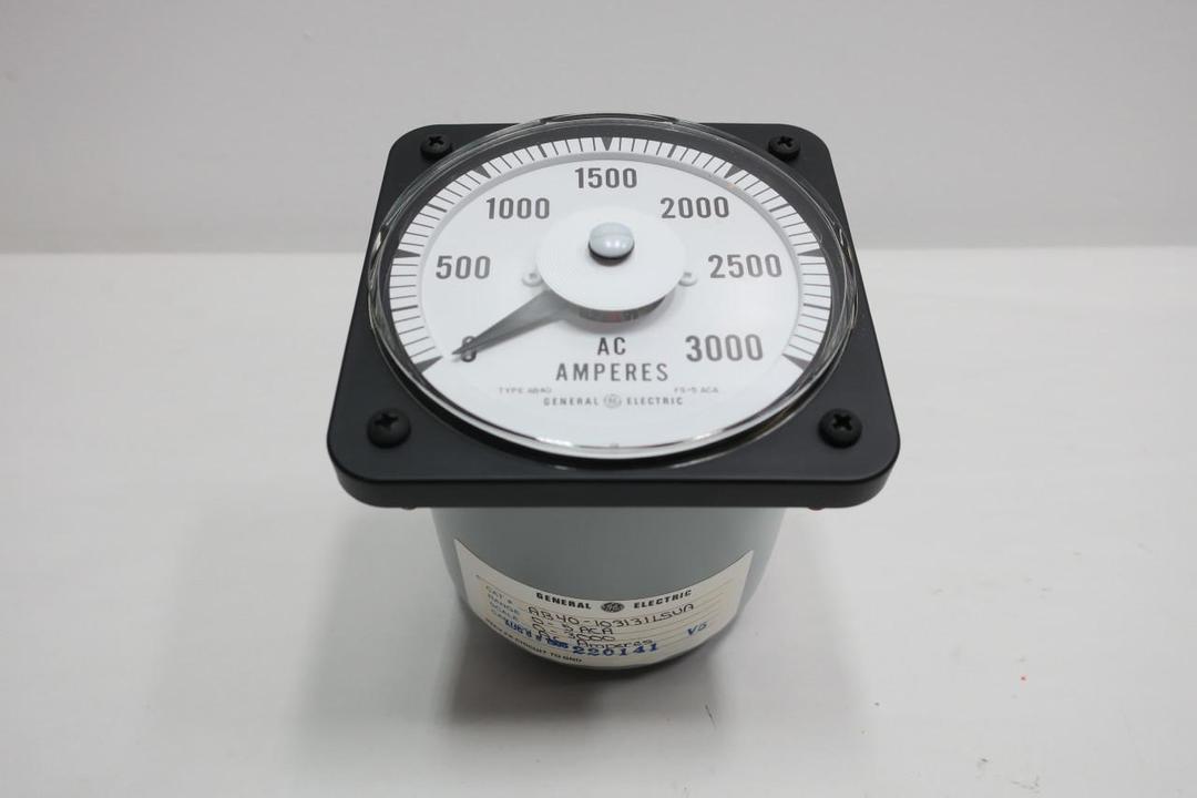 GENERAL ELECTRIC GE AB40-103131LSUA AMMETER 0-3000AC AMPERES