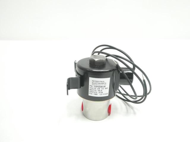 PETER PAUL 72P9DBCM PNEUMATIC SOLENOID VALVE 24V-DC 140PSI 1/4IN NPT