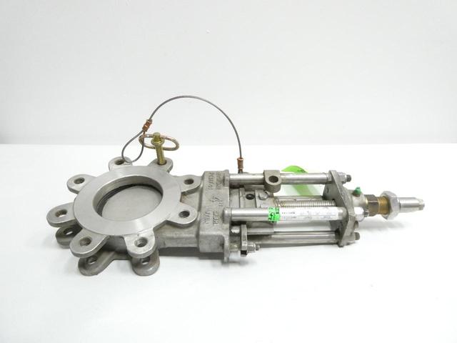 KEYSTONE PCS17-04 STAINLESS FLANGED KNIFE GATE VALVE 4IN