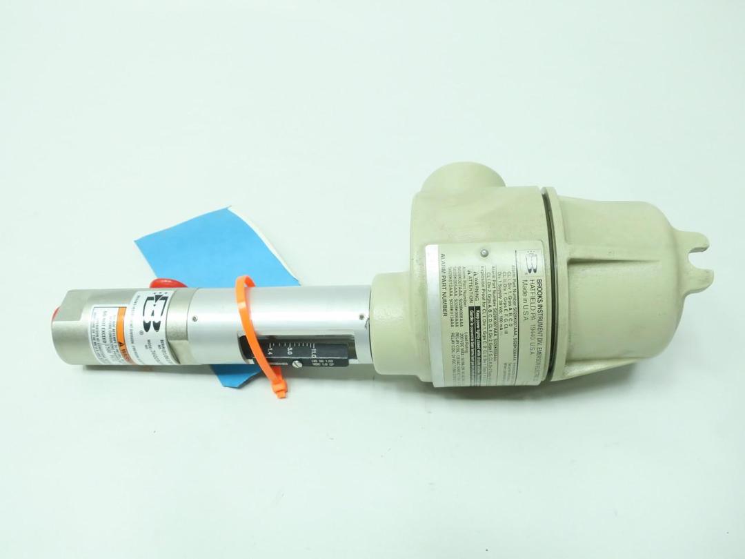 BROOKS INSTRUMENT 3602B2BF2NJCA VARIABLE AREA FLOW METER 1.4-11LPM 1/2IN NPT