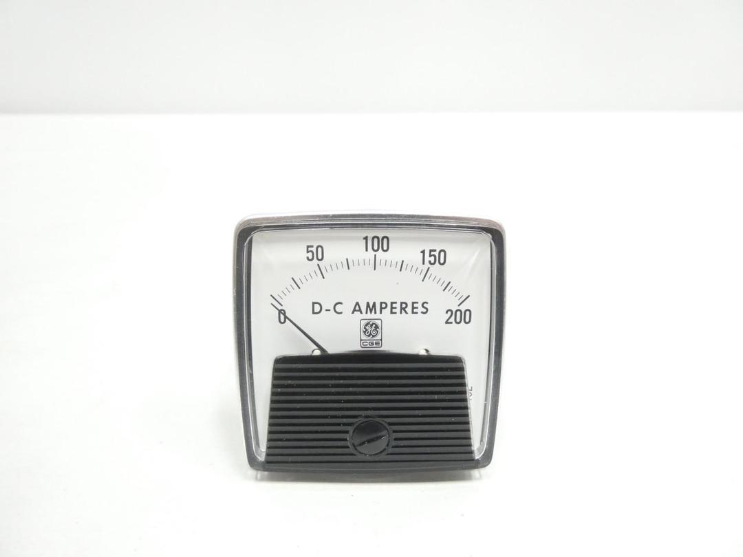 GENERAL ELECTRIC GE L532ECRL DW-91 AMMETER 0-200DC AMP