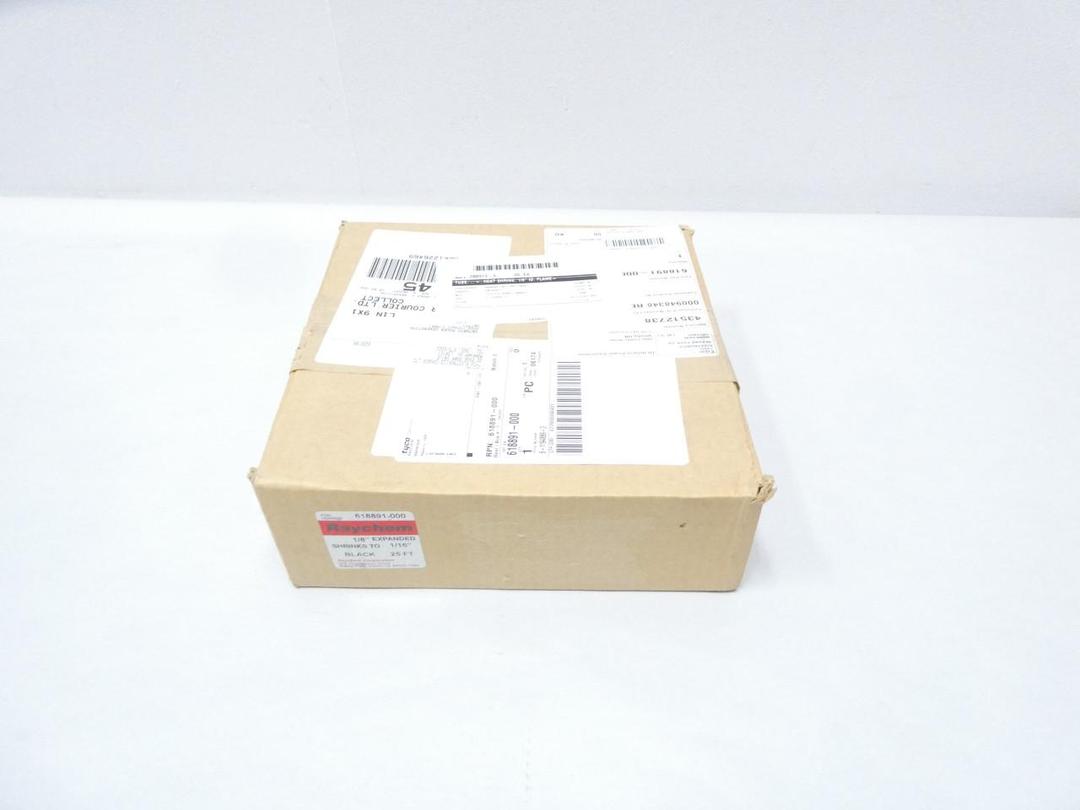 RAYCHEM 618891-000 BLACK HEAT SHRINK TUBING 25FT