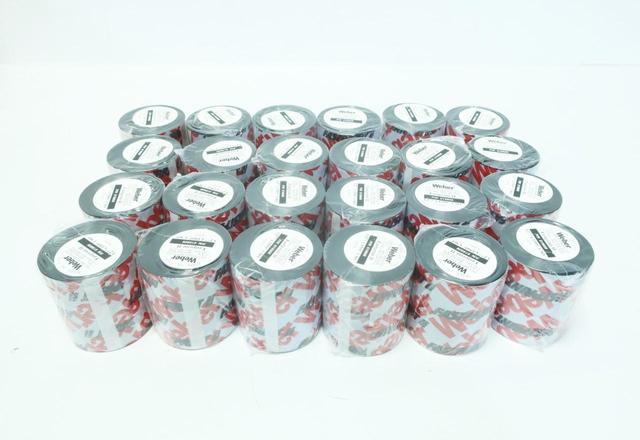 BOX OF 24 WEBER 619909 FASTPRINT II 3.27IN X 1509FT THERMAL TRANSFER RIBBON