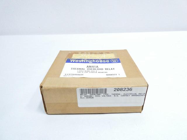 WESTINGHOUSE AN41A OVERLOAD RELAY