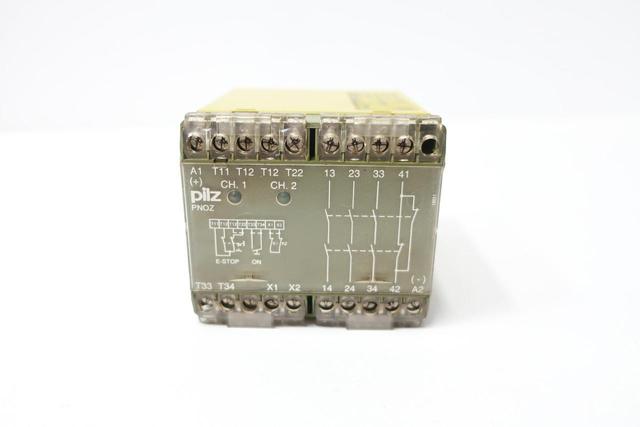 PILZ PNOZ 24VDC 3S 1O 474695 SAFETY RELAY 240/400V-AC 24V-DC