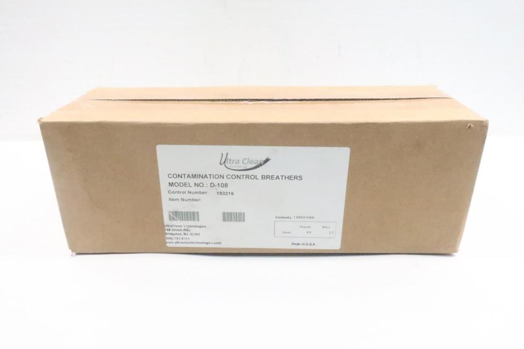 ULTRA CLEAN D-108 CONTAMINATION CONTROL BREATHER 20CFM 150GPM 2IN MNPT