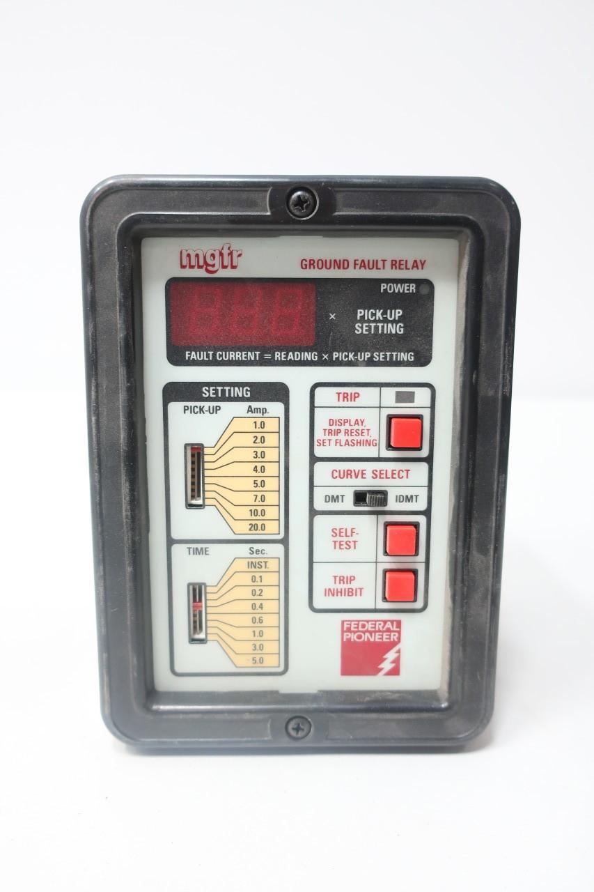 FEDERAL PIONEER MGFR-20 GROUND FAULT RELAY