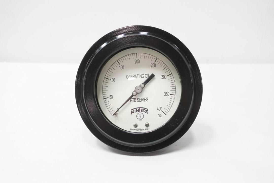 WINTERS PTB4106GE PRESSURE GAUGE 4-1/2IN 0-400PSI 1/4IN NPT